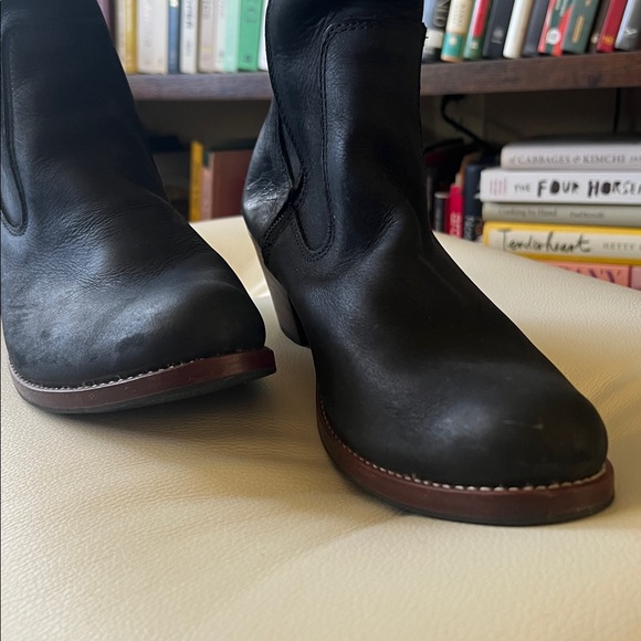 Adelante Black Leather Boots, Size 10 - Picture 3 of 12